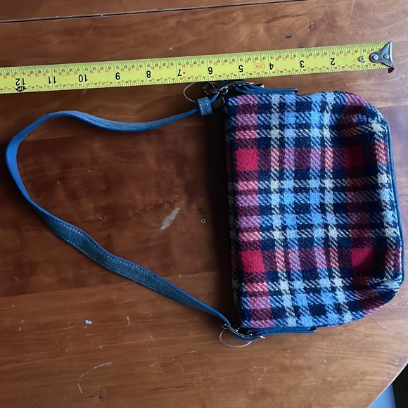 Plaid wool small coach purse- never used - Picture 4 of 5
